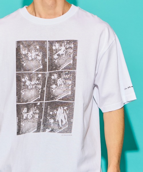 WALLA WALLA SPORT（ワラワラスポーツ）の「WALLA WALLA SPORT【ワラワラスポーツ】 - PRINTABLE  TUBE TEE /CHARLES PETERSON - “DRUM CRASH”（Tシャツ/カットソー・メンズ・ホワイト・MEDIUM/LARGE/X-LARGE）」の7枚目の写真