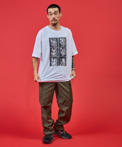 WALLA WALLA SPORT（ワラワラスポーツ）の「WALLA WALLA SPORT【ワラワラスポーツ】 - PRINTABLE  TUBE TEE /CHARLES PETERSON - “DRUM CRASH”（Tシャツ/カットソー・メンズ・ホワイト・MEDIUM/LARGE/X-LARGE）」の5枚目の写真
