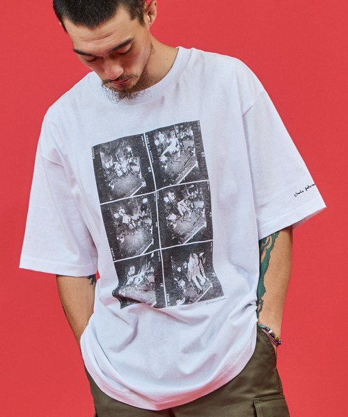 WALLA WALLA SPORT(ワラワラスポーツ)の「PRINTABLE TUBE TEE /CHARLES PETERSON - “DRUM CRASH” / プリンタブル チューブ ティー/ チャールズ ピーターソン - "ドラム クラッシュ”(Tシャツ/カットソー・メンズ・ホワイト/スミクロ・MEDIUM/LARGE/X-LARGE/SMALL/XX-LARGE)」の15枚目の写真