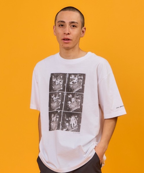 WALLA WALLA SPORT(ワラワラスポーツ)の「PRINTABLE TUBE TEE /CHARLES PETERSON - “DRUM CRASH” / プリンタブル チューブ ティー/ チャールズ ピーターソン - "ドラム クラッシュ”(Tシャツ/カットソー・メンズ・ホワイト/スミクロ・MEDIUM/LARGE/X-LARGE/SMALL/XX-LARGE)」の13枚目の写真