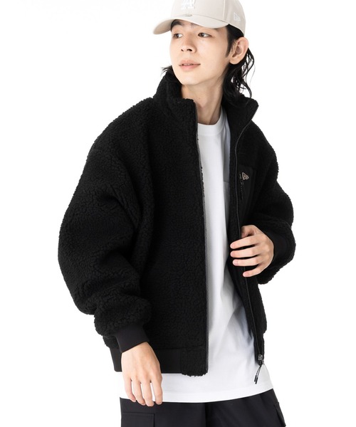 NEW ERA（ニューエラ）の「ニューエラ ブルゾン ボア ボックスロゴ（ブルゾン・メンズ・ブラウン/ブラック・XXL/XL/L/M/S）」の5枚目の写真