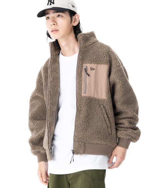 NEW ERA（ニューエラ）の「ニューエラ ブルゾン ボア ボックスロゴ（ブルゾン・メンズ・ブラウン/ブラック・XXL/XL/L/M/S）」の22枚目の写真