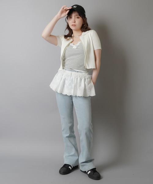 専用シールームリン　ボーダーリボンキャミソール　美品　エスサイズ シールームリン ボーダーリボンキャミソール 美品 - メルカリ