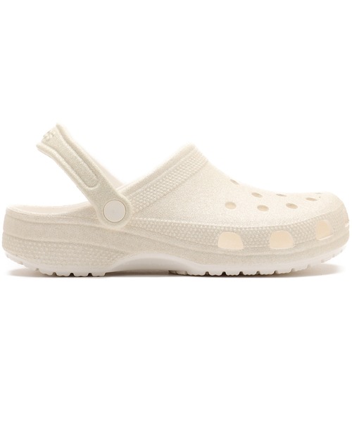 crocs(クロックス)の「crocs Classic Glitter Clog / クロックス クラッシク グリッター クロッグ(サンダル・レディース・ホワイト・23.0cm/24.0cm/25.0cm/22.0cm)」の4枚目の写真