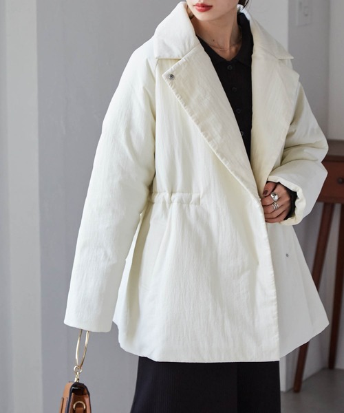 セール】テーラードカラー中わたジャケット（ダウンジャケット/コート