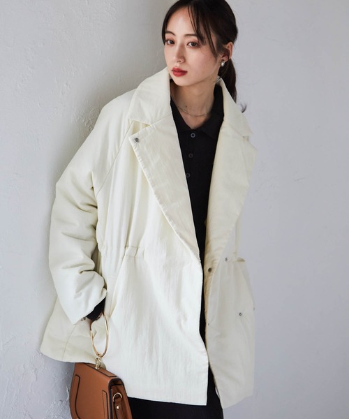 セール】テーラードカラー中わたジャケット（ダウンジャケット/コート