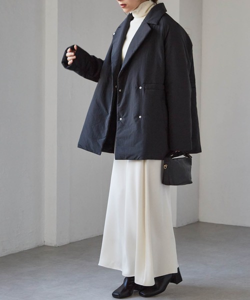 ジャケット・アウター RAN セール】テーラードカラー中わたジャケット（ダウンジャケット/コート