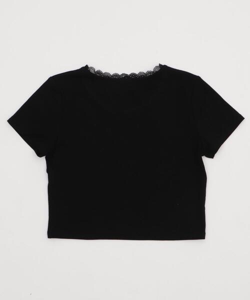 dispark(ディスパーク)の「DISPARK/レースロゴスタッズT(Tシャツ/カットソー・レディース・ブラック/ホワイト・FREE)」の13枚目の写真