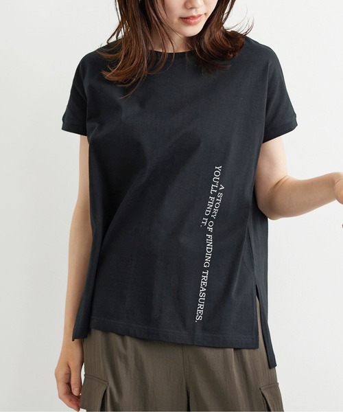BELLUNA PLUS(ベルーナ)の「ラメプリント縦ロゴゆったりプルオーバー(Tシャツ/カットソー・レディース・ブラック/イエロー・MEDIUM/LARGE/X-LARGE)」の17枚目の写真