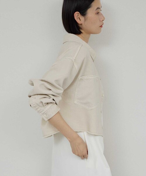 セットアップ対応】リヨセルショートシャツ（シャツ/ブラウス