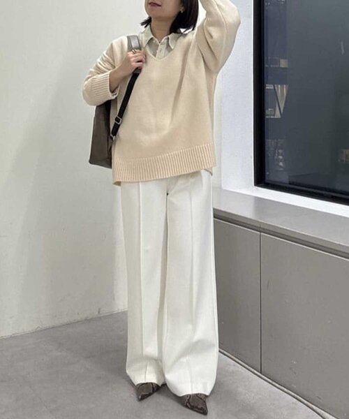 GALLARDAGALANTE（ガリャルダガランテ）の「【セットアップ対応】リヨセルショートシャツ（シャツ/ブラウス・レディース・ブラウン/ベージュ/オリーブ/アイボリー・FREE）」の5枚目の写真