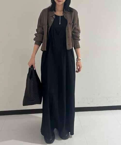 GALLARDAGALANTE（ガリャルダガランテ）の「【セットアップ対応】リヨセルショートシャツ（シャツ/ブラウス・レディース・ブラウン/ベージュ/オリーブ/アイボリー・FREE）」の17枚目の写真