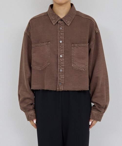 セットアップ対応】リヨセルショートシャツ（シャツ/ブラウス