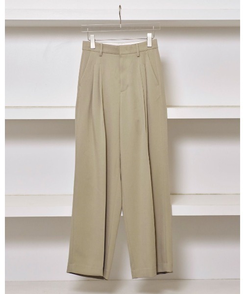 TODAYFUL（トゥデイフル）の「TODAYFUL Tuck Wide Trousers 12510706（スラックス・レディース・ブラック/グリーン/ブラウン・36/38）」の8枚目の写真
