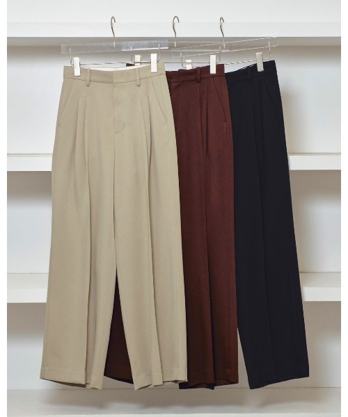 TODAYFUL（トゥデイフル）の「TODAYFUL Tuck Wide Trousers 12510706（スラックス・レディース・ブラック/グリーン/ブラウン・36/38）」の9枚目の写真
