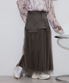 WEB限定/追加》チュールギャザースカート（スカート）｜SLOBE IENA