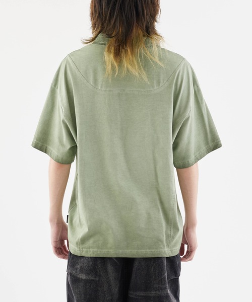 セール】Snap Button Polo T-Shirt / スナップボタンポロシャツ