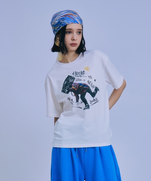 Good Time Apartment(グッドタイムアパートメント)の「【Good Time Apartment】【キッズサイズ有り】HIP HOP "4" ELEMENTS T-SHIRT(Tシャツ/カットソー・レディース・ホワイト・S/M/L/XL/150)」の16枚目の写真