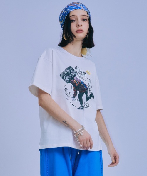 Good Time Apartment(グッドタイムアパートメント)の「【Good Time Apartment】【キッズサイズ有り】HIP HOP "4" ELEMENTS T-SHIRT(Tシャツ/カットソー・レディース・ホワイト・S/M/L/XL/150)」の18枚目の写真