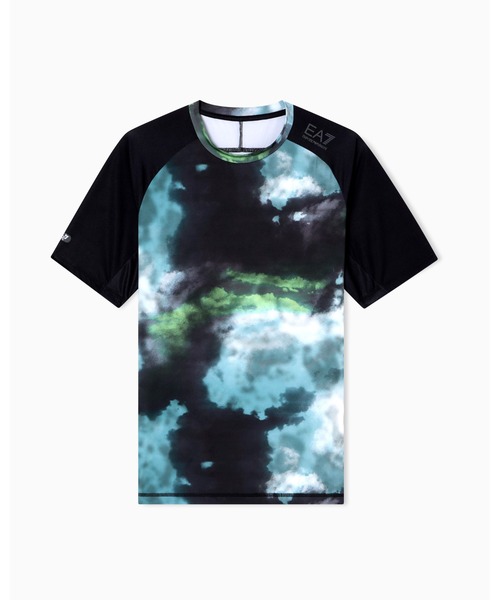 EMPORIO ARMANI EA7（エンポリオアルマーニイーエーセブン）の「<オンライン限定>【エンポリオ アルマーニ EA7】Dynamic Athlete Tシャツ VIGOR7テクニカルファブリック プリント（Tシャツ/カットソー・メンズ・ブラック系その他・LARGE/MEDIUM/SMALL/X-LARGE/X-SMALL）」の3枚目の写真