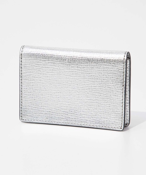 ANYA HINDMARCH(アニヤハインドマーチ)の「ANYA HINDMARCH Business Card Case Eyes in Metallic Capra アニヤハインドマーチ ピーピング アイズ カードケース(カードケース・レディース・シルバー・FREE)」の4枚目の写真