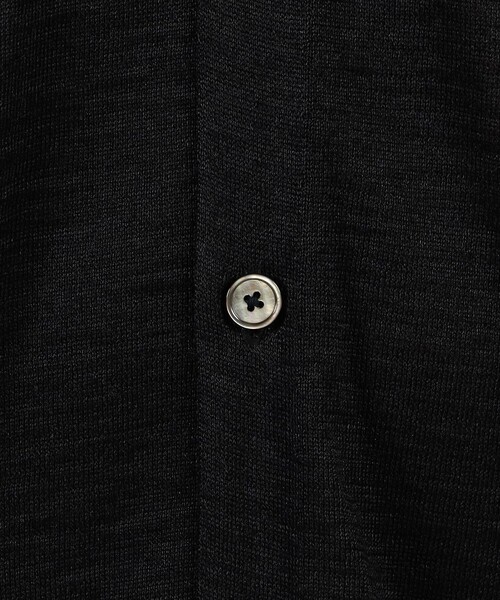 TOMORROWLAND （トゥモローランド）の「ラミー ハーフスリーブ ニットシャツ（ニット/セーター・メンズ・ダークグリーン/ベージュ/ブラック・M/S）」の11枚目の写真