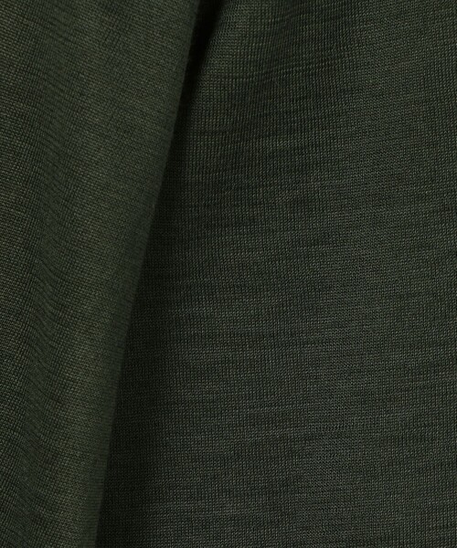 TOMORROWLAND （トゥモローランド）の「ラミー ハーフスリーブ ニットシャツ（ニット/セーター・メンズ・ダークグリーン/ベージュ/ブラック・M/S）」の14枚目の写真