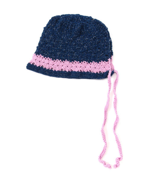 L.H.P（エルエイチピー）の「neuron/ニュウロン/フラワーフード帽（ハット・レディース・ブラック/ネイビー・F）」の11枚目の写真