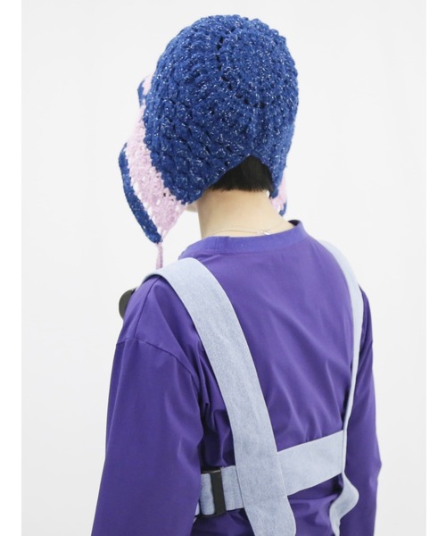 L.H.P（エルエイチピー）の「neuron/ニュウロン/フラワーフード帽（ハット・レディース・ブラック/ネイビー・F）」の6枚目の写真