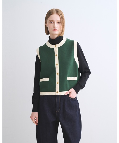 Traditional Weatherwear（トラディショナルウェザーウェア）の「ARKLEY VS KNIT（ニット/セーター・レディース・グレー系その他/ブラック系その他/ネイビー系・S）」の2枚目の写真