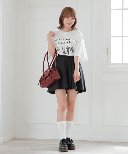 krahe(クレーエ)の「オーバーサイズプリントTシャツ(Tシャツ/カットソー・レディース・イエロー/ホワイト・FREE)」の6枚目の写真