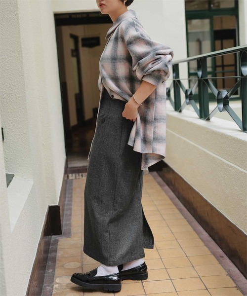 未使用　マテリア　ツイード　美ライン　スカート　セットアップ　３６/３８ 未使用 マテリア ツイード 美ライン スカート セットアップ 36/38