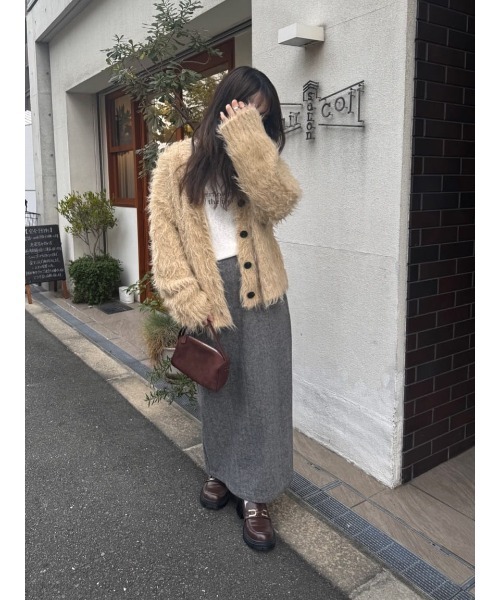 ツイードIラインスカート（スカート）｜titivate（ティティベイト）の