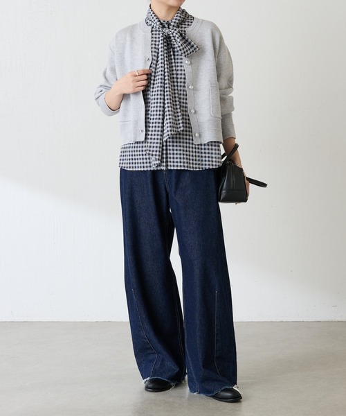 スウェットライクスキッパーカーディガン/WEB限定（カーディガン