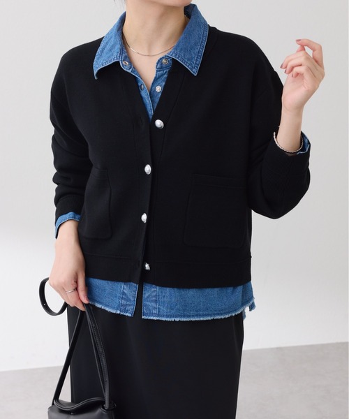 セール】スウェットライクスキッパーカーディガン/WEB限定