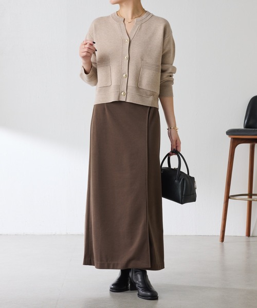 セール】スウェットライクスキッパーカーディガン/WEB限定