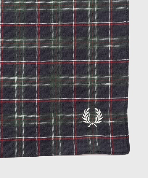 FRED PERRY 黒 ハンカチ　３枚セット Handkerchief／フレッドペリーハンカチ（ハンカチ/ハンドタオル