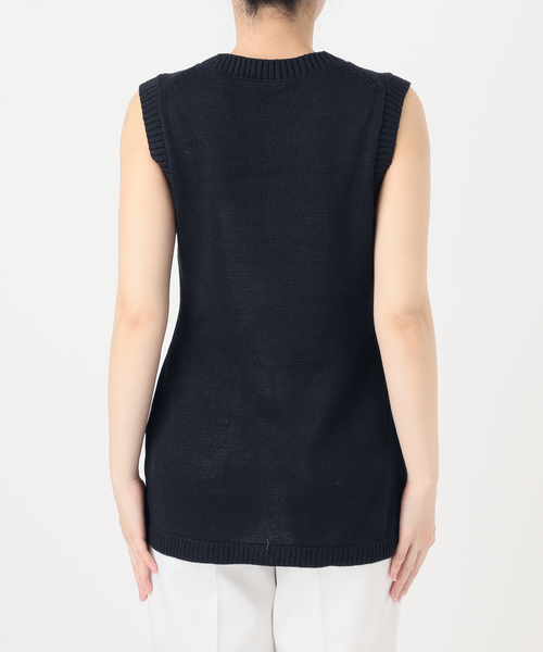 NOBLE×L'AUBE BLANC】フロントボタンニットベスト（ベスト