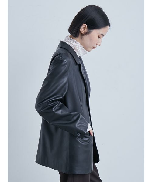 MIESROHE（ミースロエ）の「ヴィンテージライクシングルJK（テーラードジャケット・レディース・ブラック/ベージュ/ブラウン・0/1）」の12枚目の写真