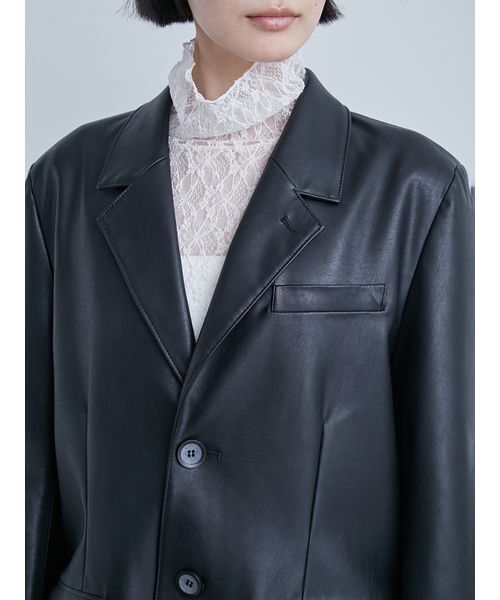 MIESROHE（ミースロエ）の「ヴィンテージライクシングルJK（テーラードジャケット・レディース・ブラック/ベージュ/ブラウン・0/1）」の13枚目の写真