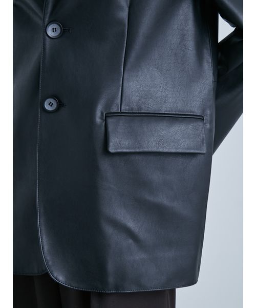 MIESROHE（ミースロエ）ヴィンテージライクシングル　ブラック38 セール】ヴィンテージライクシングルJK（テーラードジャケット