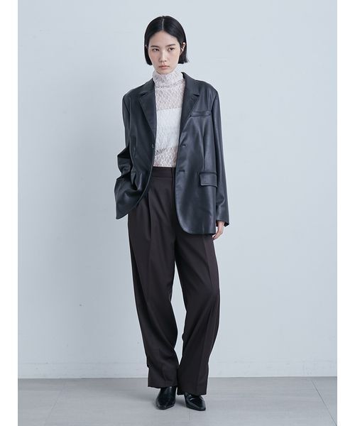 MIESROHE（ミースロエ）の「ヴィンテージライクシングルJK（テーラードジャケット・レディース・ブラック/ベージュ/ブラウン・0/1）」の19枚目の写真