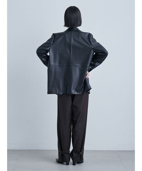 MIESROHE（ミースロエ）の「ヴィンテージライクシングルJK（テーラードジャケット・レディース・ブラック/ベージュ/ブラウン・0/1）」の21枚目の写真