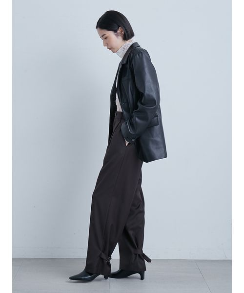 MIESROHE（ミースロエ）の「ヴィンテージライクシングルJK（テーラードジャケット・レディース・ブラック/ベージュ/ブラウン・0/1）」の22枚目の写真