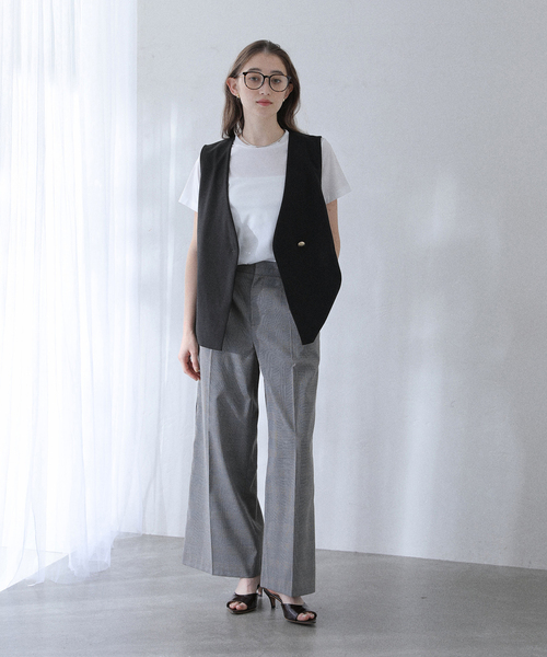 La TOTALITE（ラトータリテ）の「【洗える】ノーカラージレ（その他アウター・レディース・ブラック/ベージュ・FREE）」の7枚目の写真