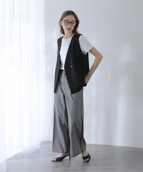 La TOTALITE（ラトータリテ）の「【洗える】ノーカラージレ（その他アウター・レディース・ブラック/ベージュ・FREE）」の8枚目の写真