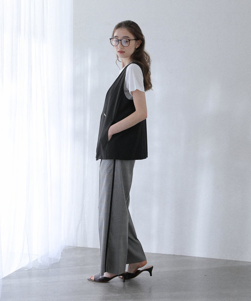 La TOTALITE（ラトータリテ）の「【洗える】ノーカラージレ（その他アウター・レディース・ブラック/ベージュ・FREE）」の9枚目の写真