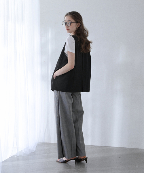 La TOTALITE（ラトータリテ）の「【洗える】ノーカラージレ（その他アウター・レディース・ブラック/ベージュ・FREE）」の10枚目の写真