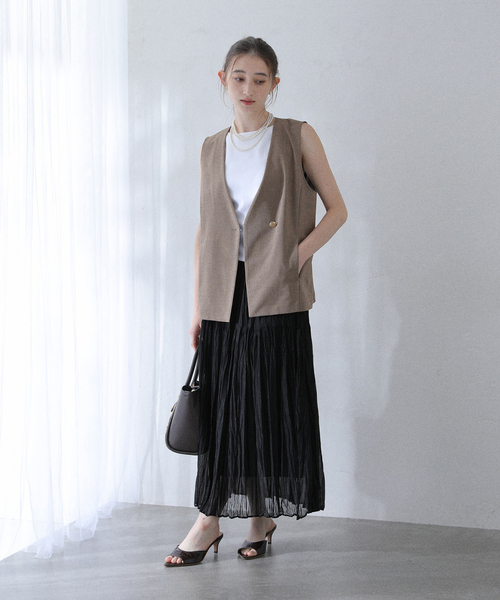 La TOTALITE（ラトータリテ）の「【洗える】ノーカラージレ（その他アウター・レディース・ブラック/ベージュ・FREE）」の16枚目の写真