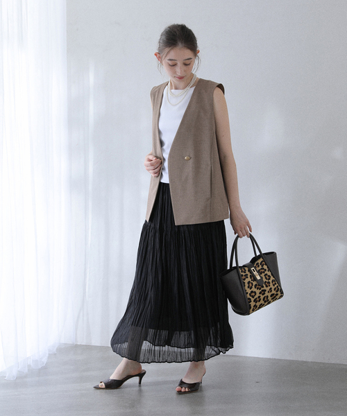 La TOTALITE（ラトータリテ）の「【洗える】ノーカラージレ（その他アウター・レディース・ブラック/ベージュ・FREE）」の17枚目の写真